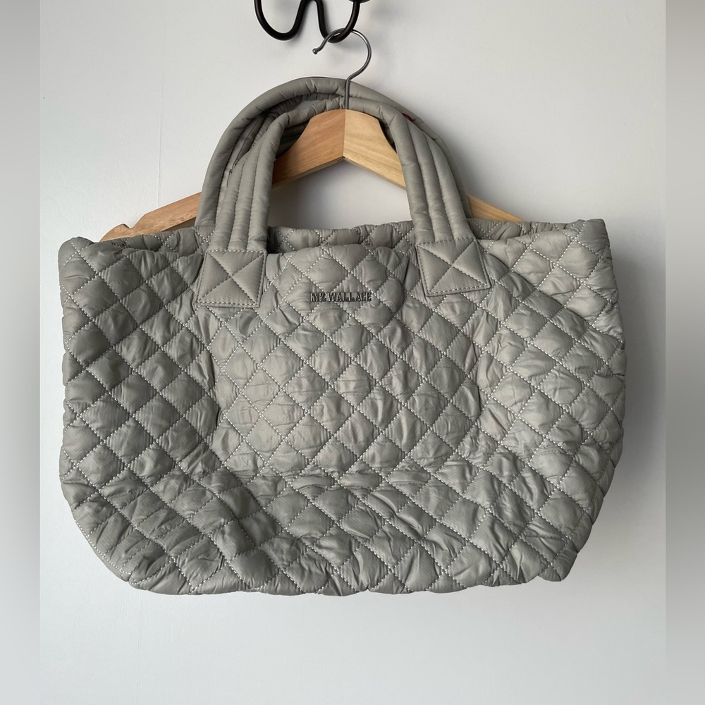 MZ Wallace small metro tote in Paloma (dove gray), EUC